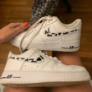 cow print af1s